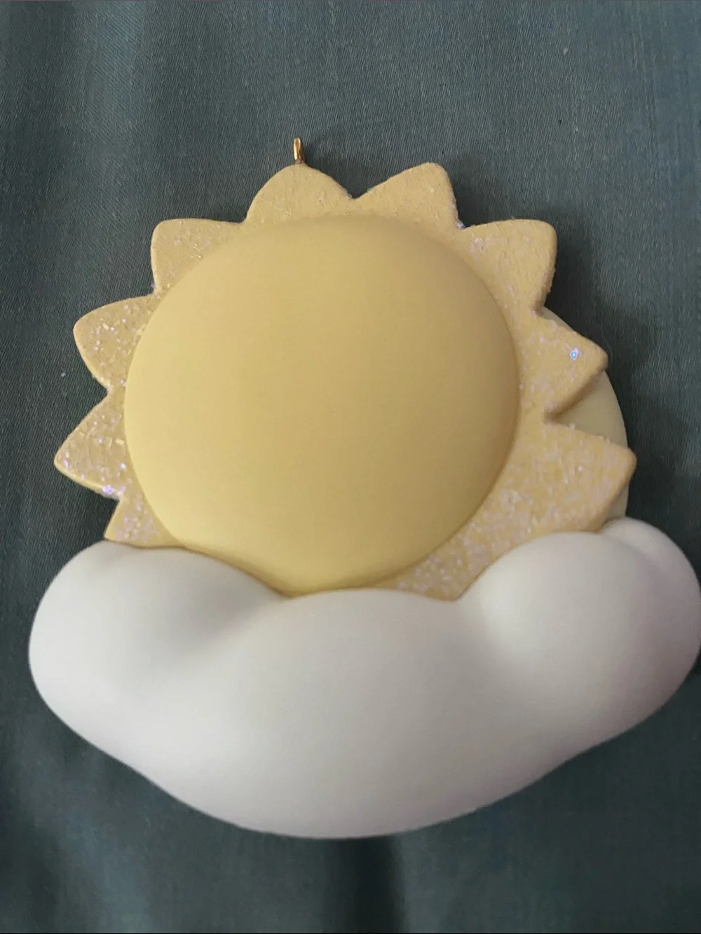 Hallmark Sun & Moon Keepsake Ornament in Yellow, White, Pink